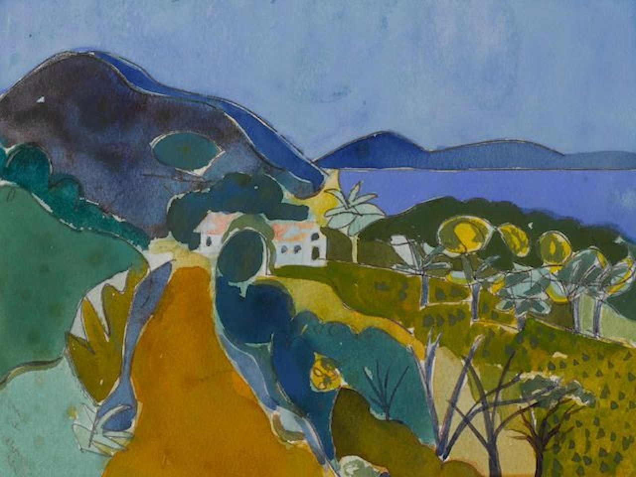 The Old Road, St. Martin by Romare Bearden