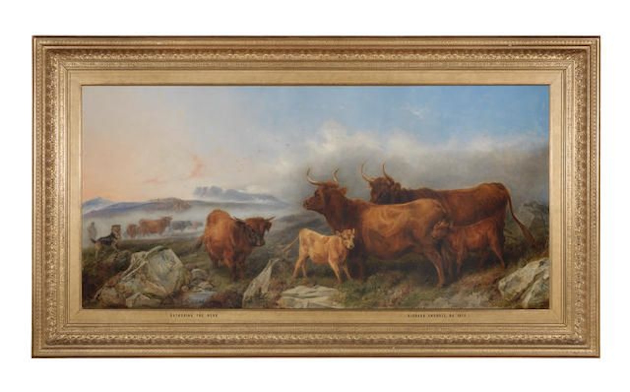 Gathering the herd by Richard Ansdell