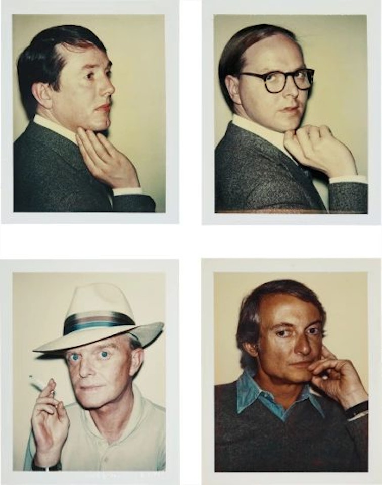 Gilbert & George, Truman Capote, Roy Lichtenstein by Andy Warhol