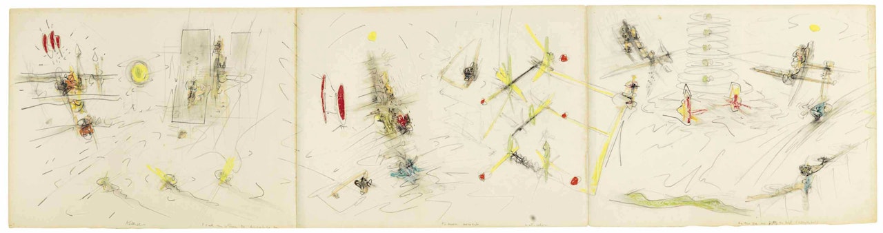 I Call the Vitreur (Mattarialism): a) Untitled; b) Untitled; c) Untitled by Roberto Matta