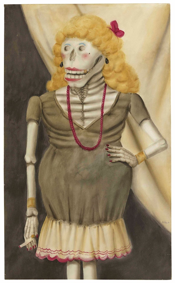 Untitled (Female Skeleton) by Fernando Botero