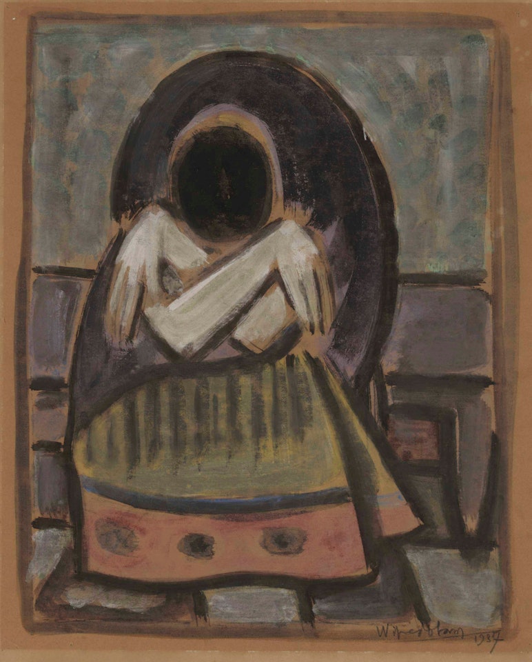 Untitled (Mujer sentada) by Wifredo Lam