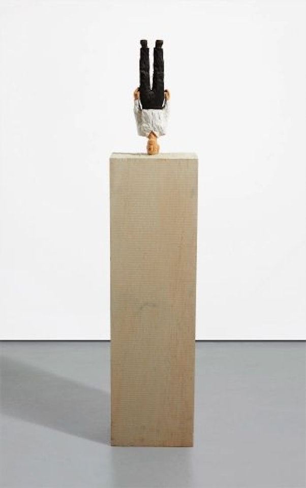 Man Standing on His Head by Stephan Balkenhol