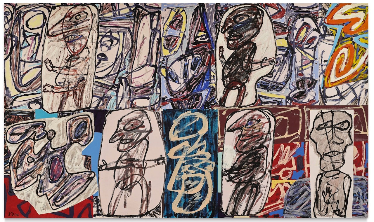 LA QUÊTE DE L'OUEST by Jean Dubuffet