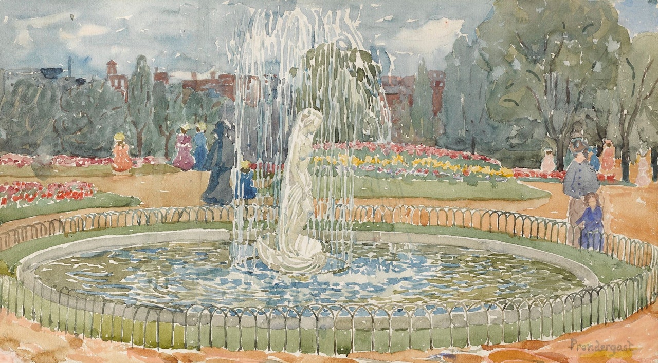 PUBLIC GARDENS, BOSTON by Maurice Prendergast