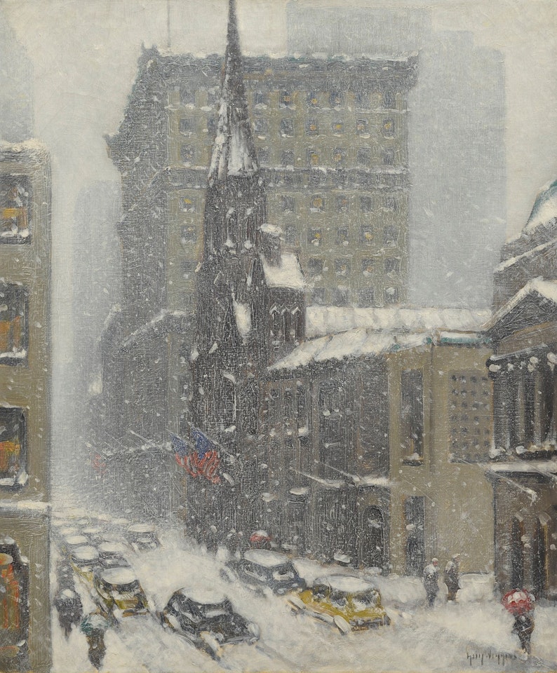 A WINTER'S DAY, NEW YORK by Guy Carleton Wiggins