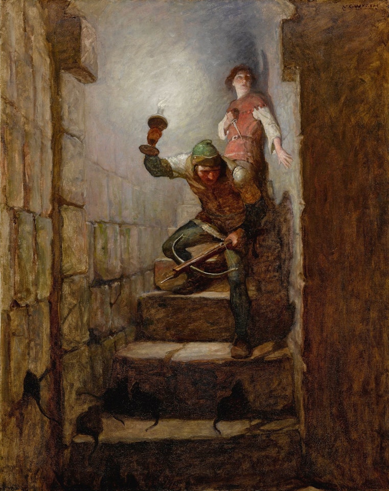 "WE MUST BE IN THE DUNGEONS" DICK REMARKED by Newell Convers Wyeth