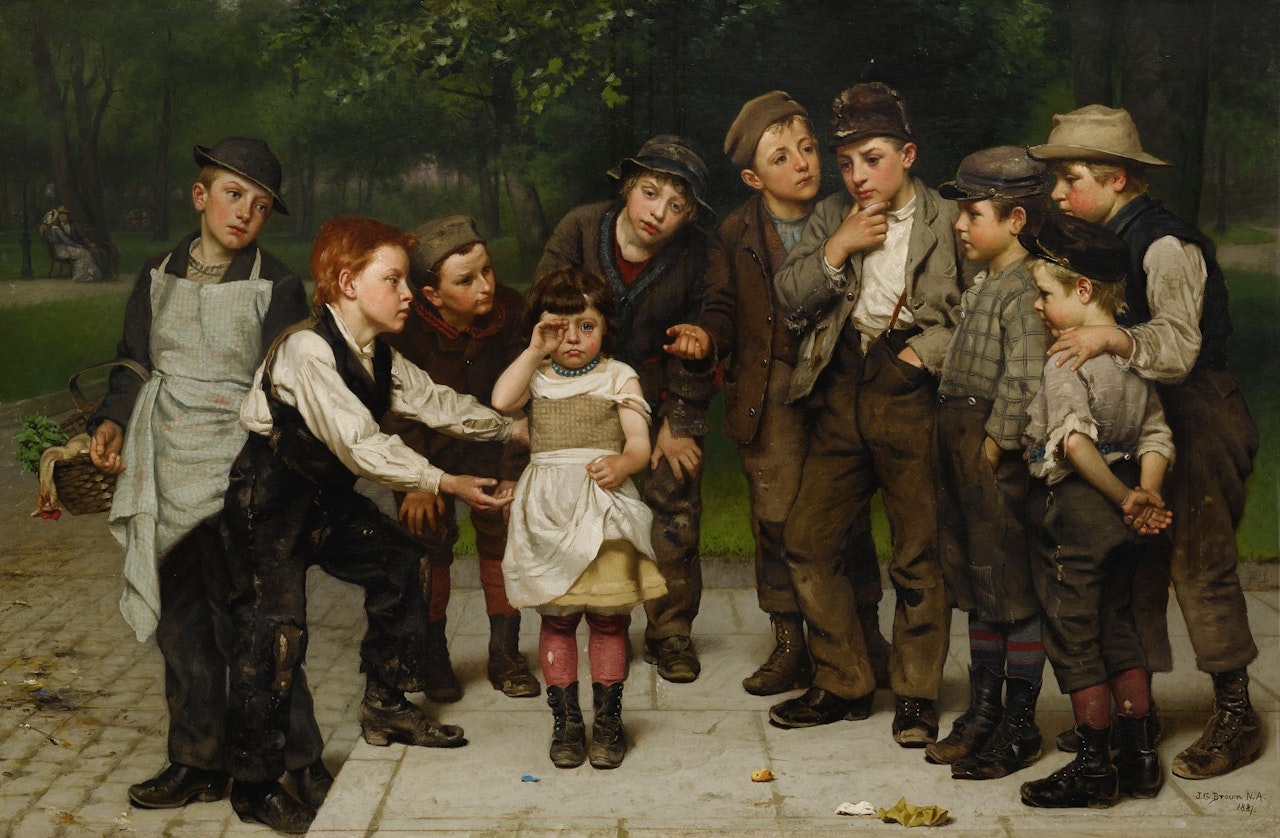 THE LOST CHILD by John George Brown