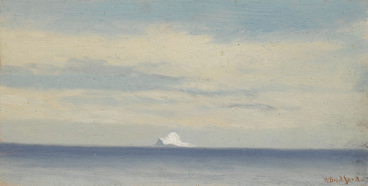STUDY OF A LONE ICEBERG by William Bradford