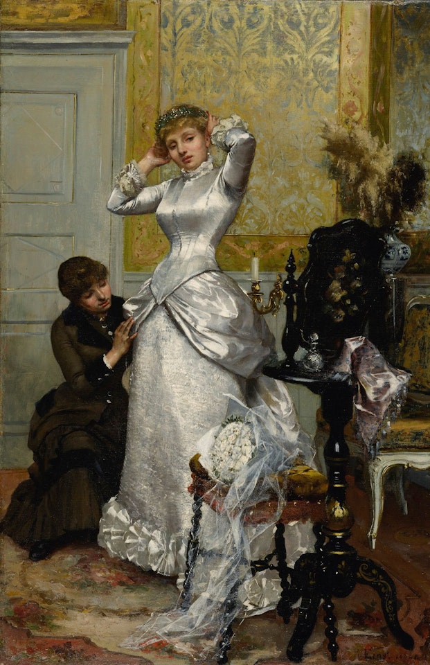 DRESSING THE BRIDE by Rudolf Ernst