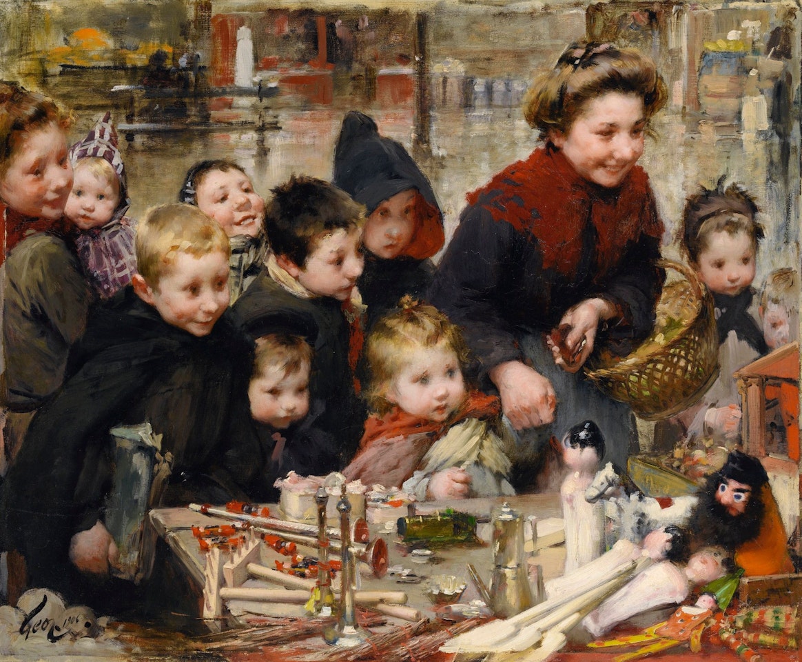 LA JOIE DES PETITS by Henry Jules Jean Geoffroy