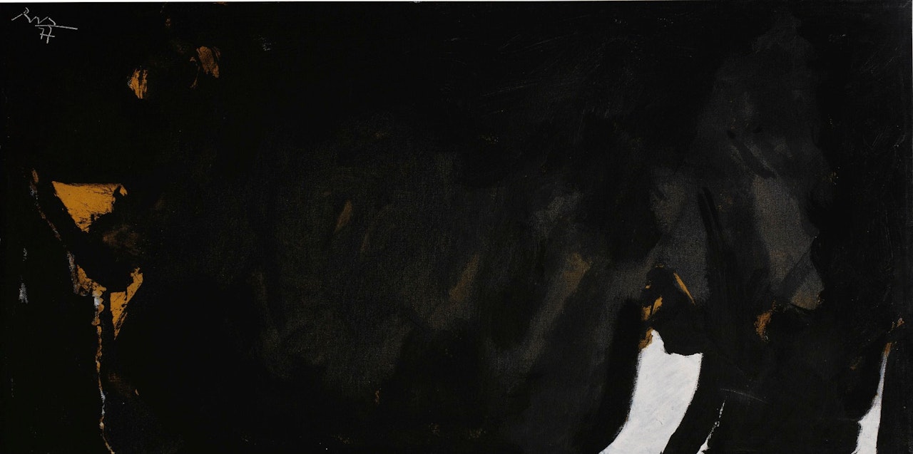 LES CAVES IV by Robert Motherwell
