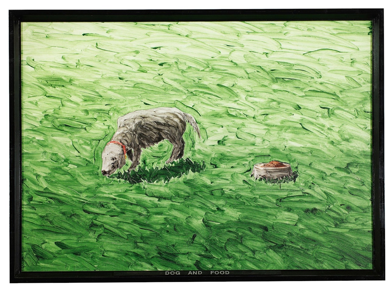 DOG AND FOOD by Neil Jenney