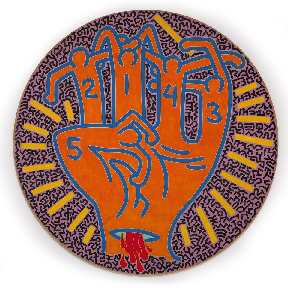 HEALING HAND by Keith Haring