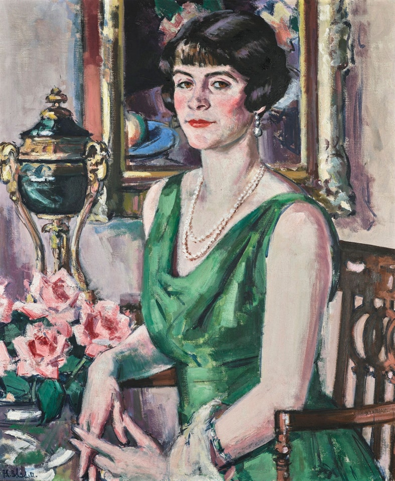 PORTRAIT OF MRS ION R. HARRISON, CROFT HOUSE by Francis Campbell Boileau Cadell