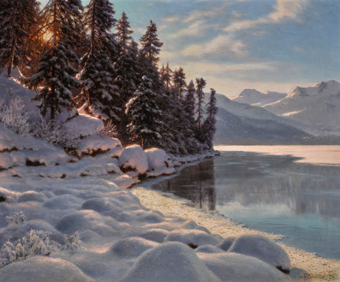 WINTER IN THE ENGADINE by Ivan Fedorovich Choultse