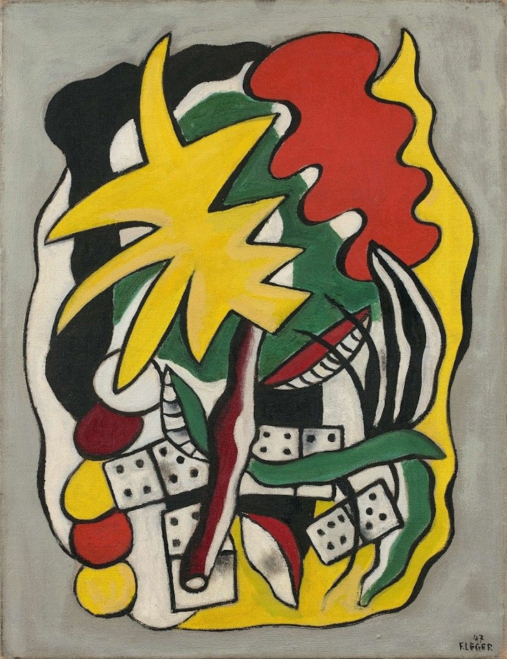 Flowers and Dominoes by Fernand Leger