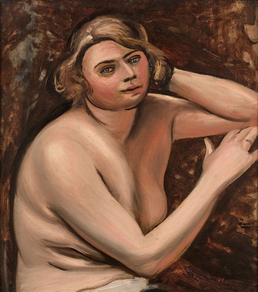 Bust of naked woman leaning by Andre Derain