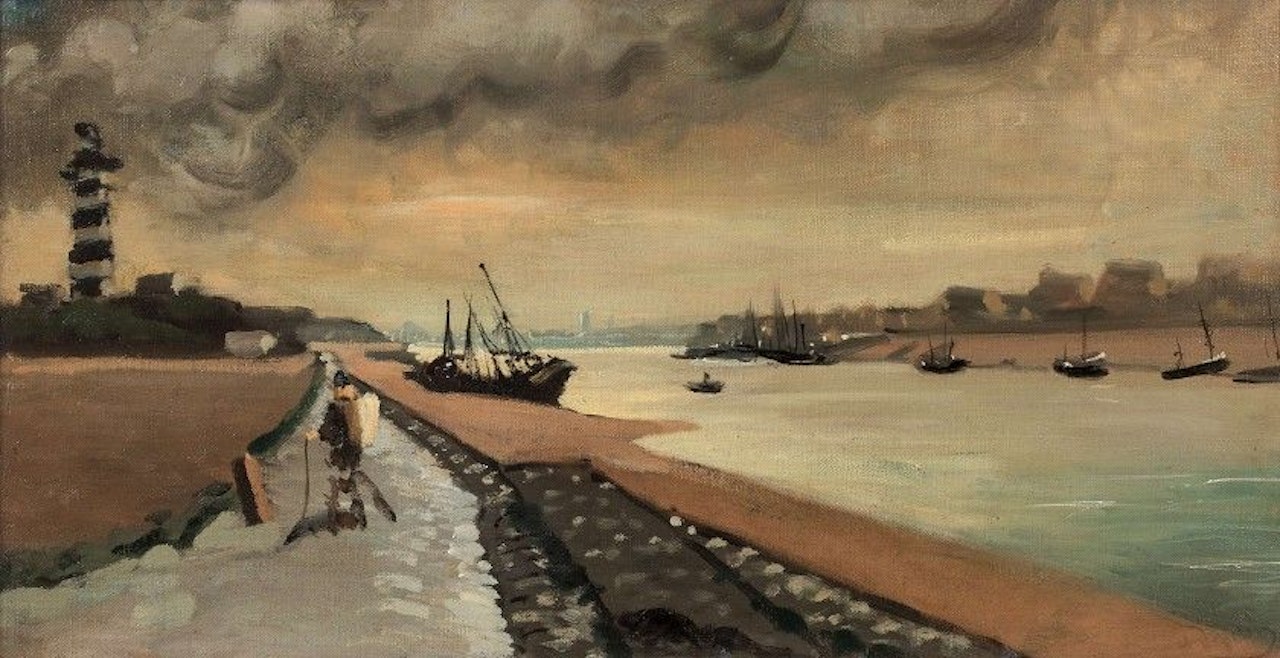 Gravelines - Entrance to the Port by Andre Derain