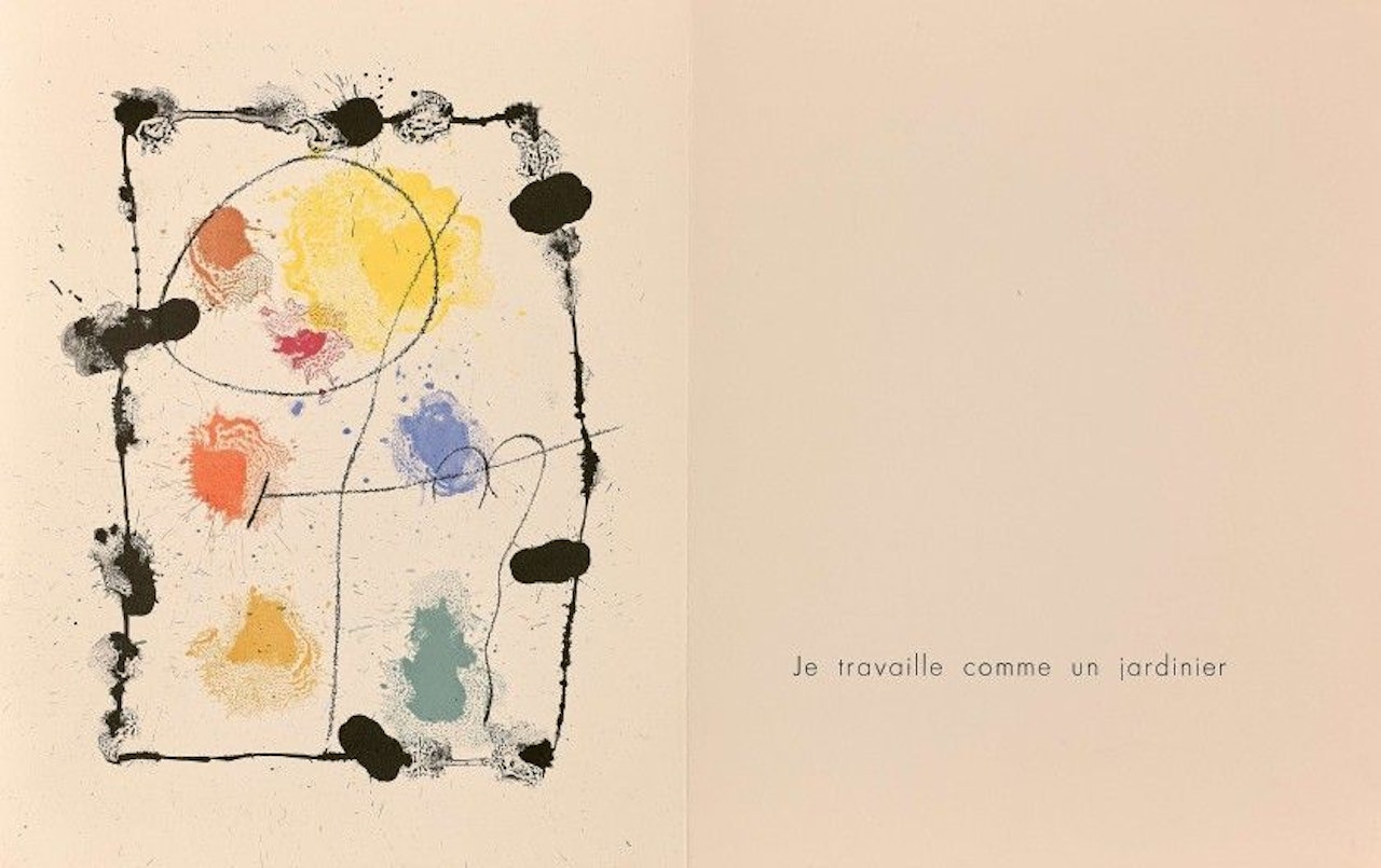 I WORK AS A GARDENER by Joan Miró