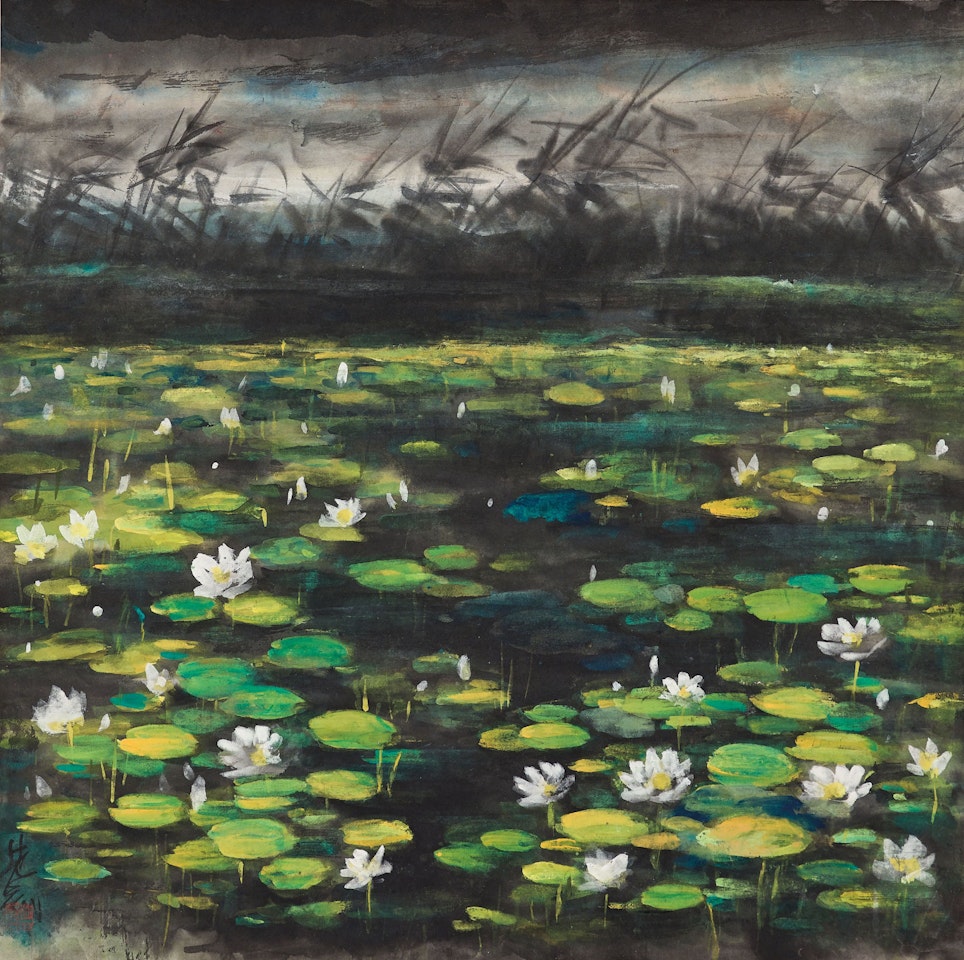 Lotus Pond by Lin Fengmian