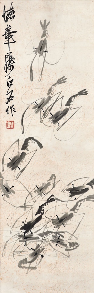 Shrimps by Qi Baishi