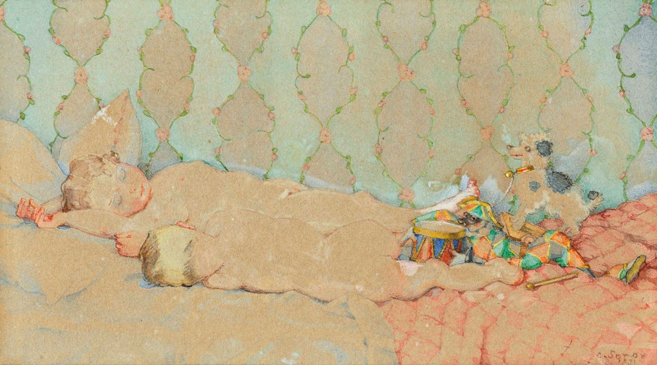 Afternoon nap by Konstantin Somov