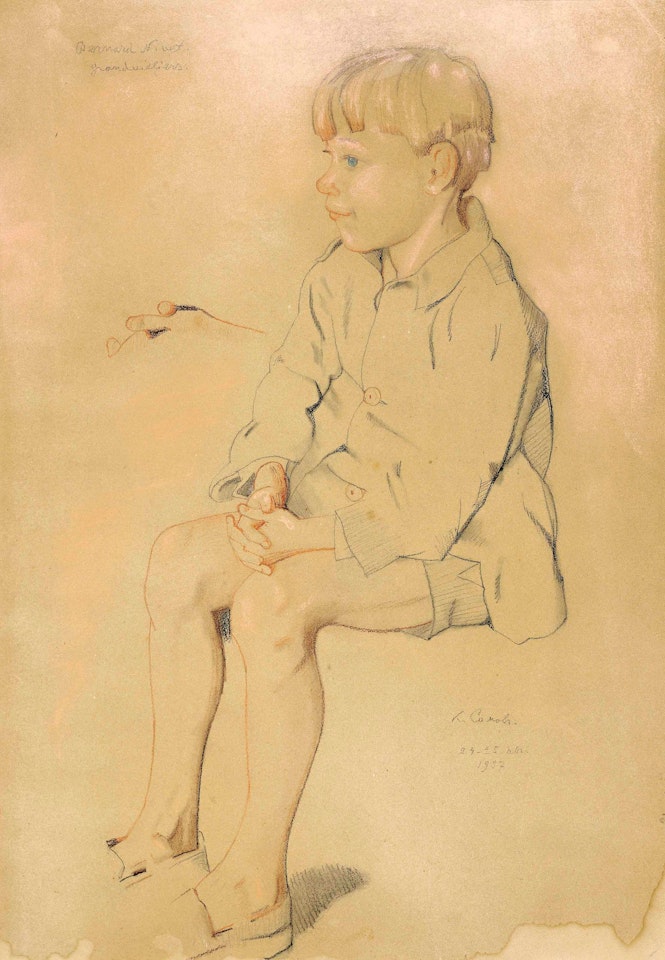 Bernard Nivet; and Portrait of a woman by Konstantin Somov