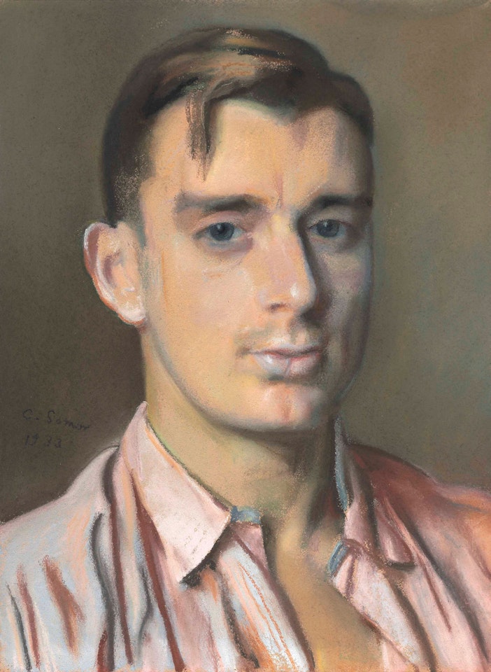 Boris Snejkovsky in a pink shirt by Konstantin Somov