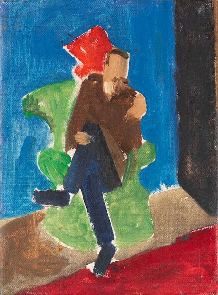 Mann im Sessel by Gabriele Münter
