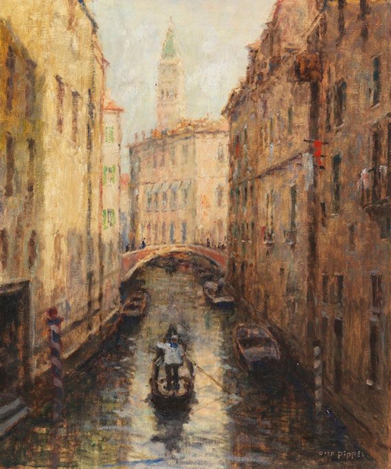 Canal in Venedig by Otto Pippel