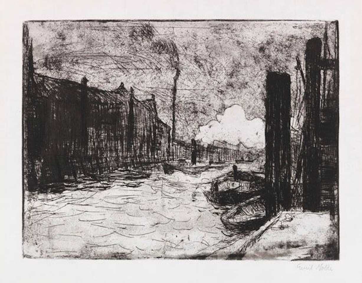 Hamburg, Freihafen by Emil Nolde