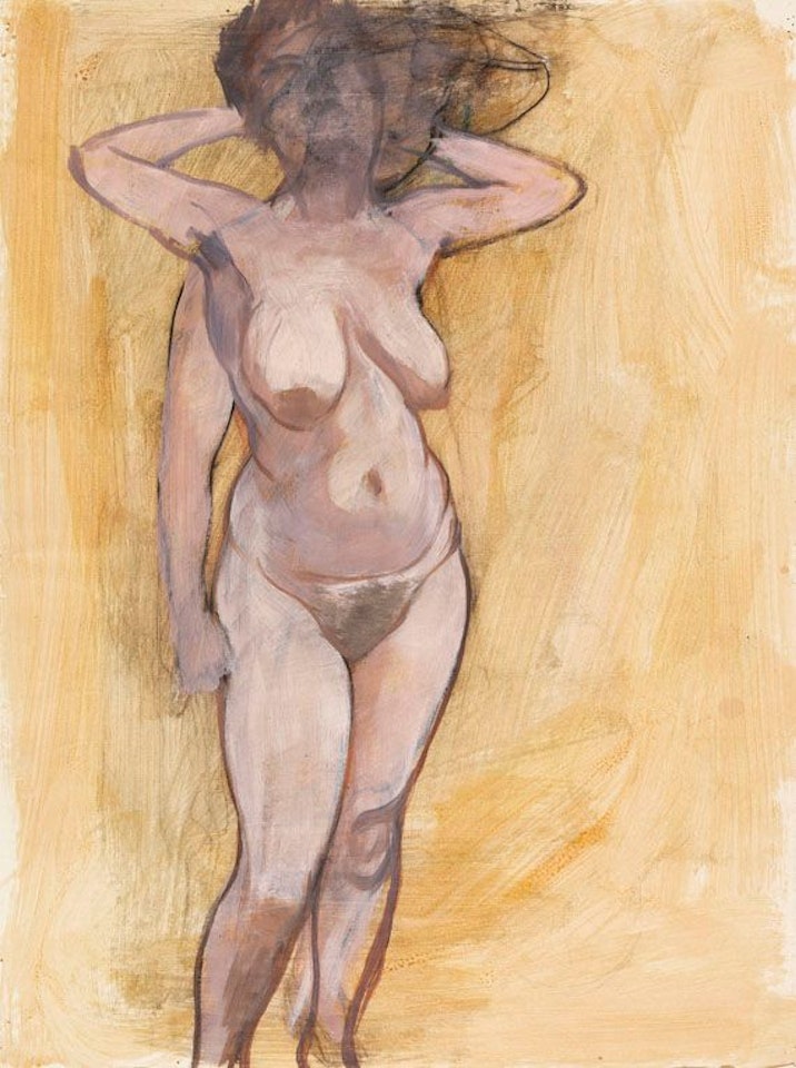 Standing Female Nude in Two Poses by George Grosz