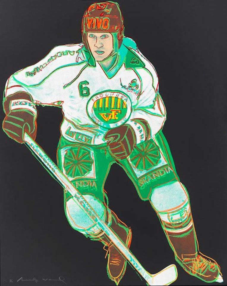 Frolunda Hockeyplayer by Andy Warhol