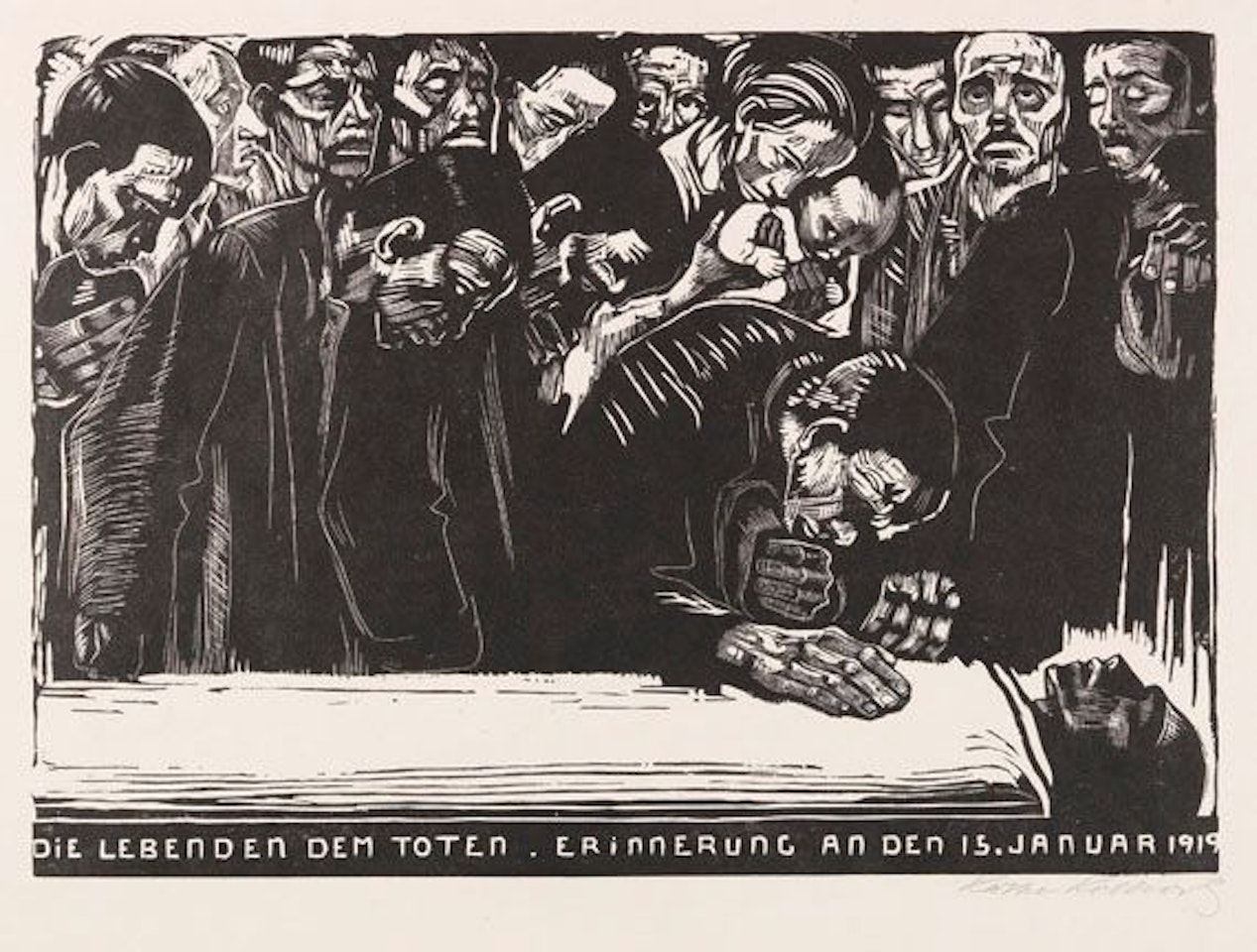 Gedenkblatt für Karl Liebknecht by Kathe Kollwitz