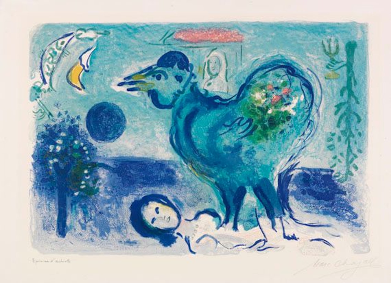 Paysage au Coq by Marc Chagall