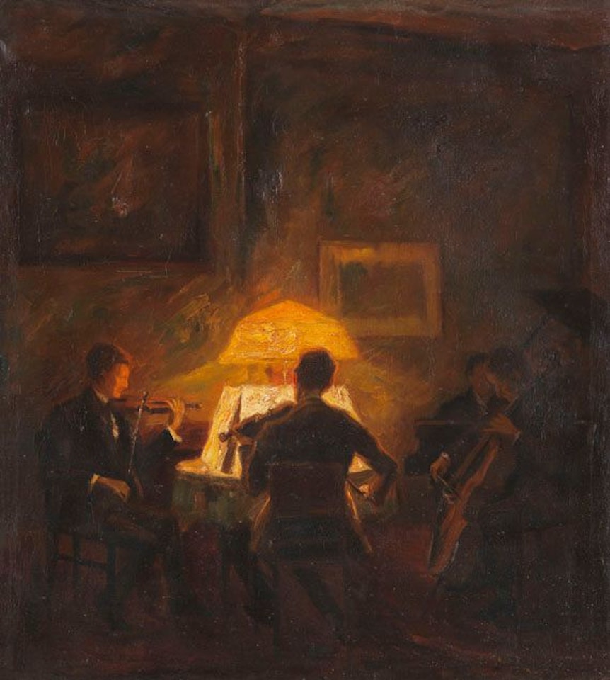 Musizierende Abendgesellschaft by Otto Pippel