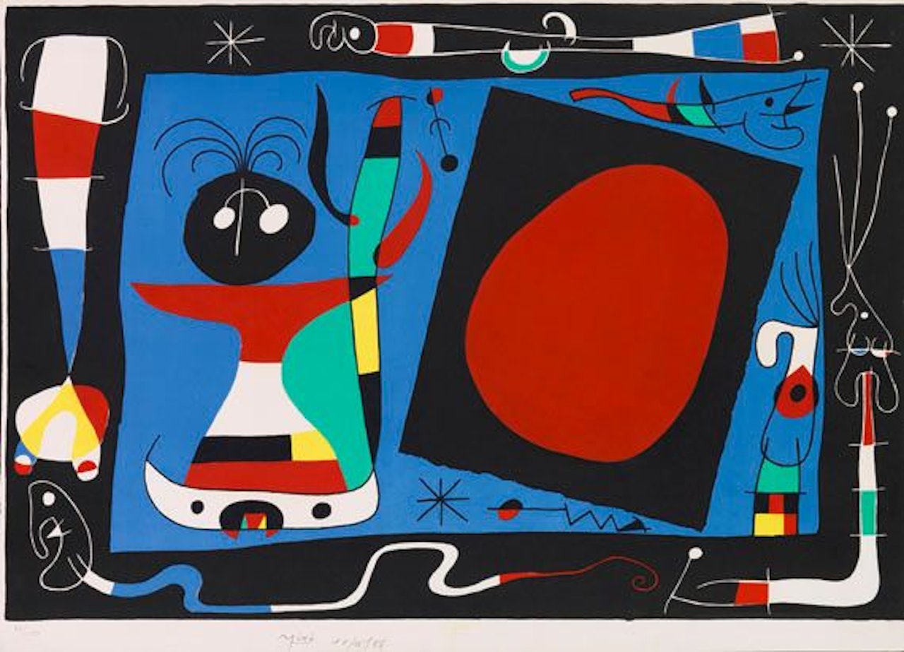 La Femme au Miroir by Joan Miró