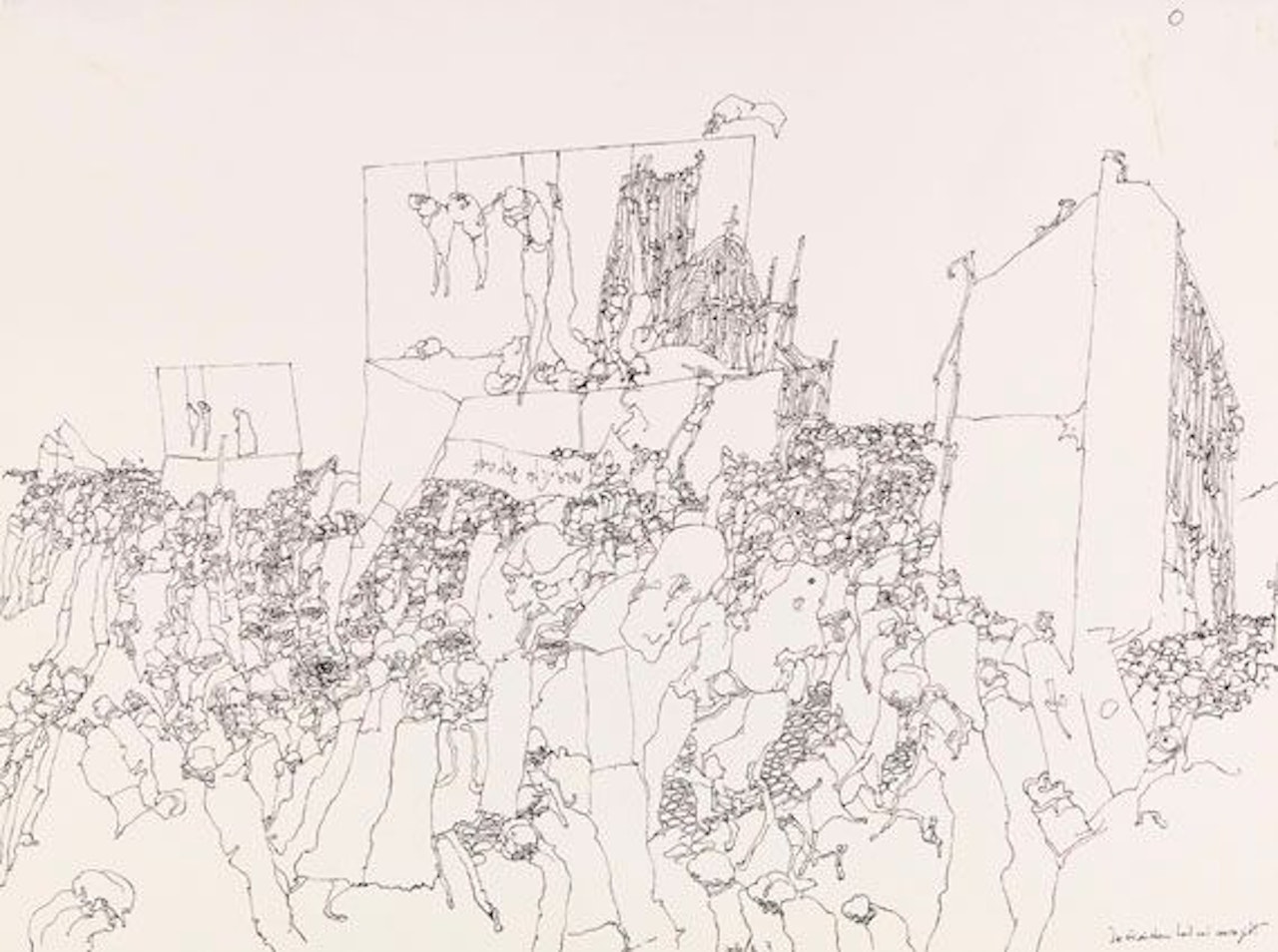 Das war ein schönes Land, woýs sowas gibt by Horst Janssen