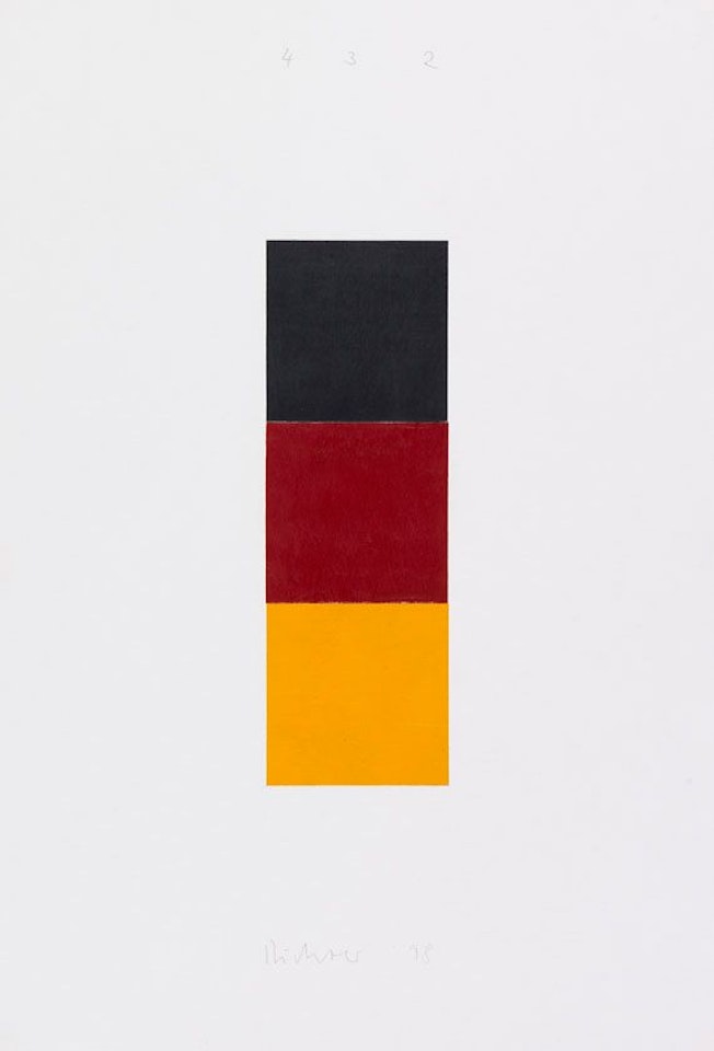 Schwarz, Rot, Gold I by Gerhard Richter