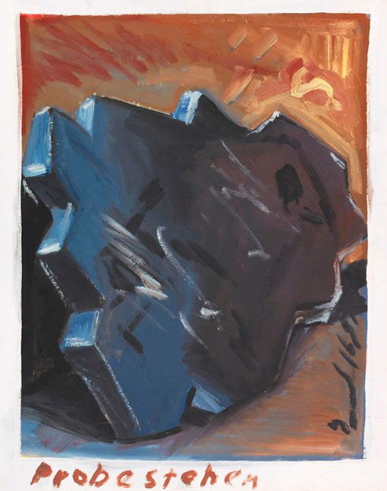 Probestehen by Jörg Immendorff