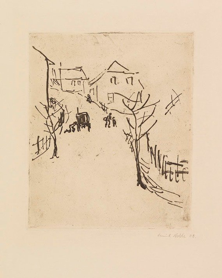 Dorfstraße by Emil Nolde