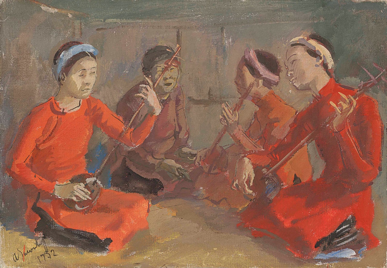 An Intimate Concert in Hu?, Indo-China by Alexander Evgenievich Yakovlev