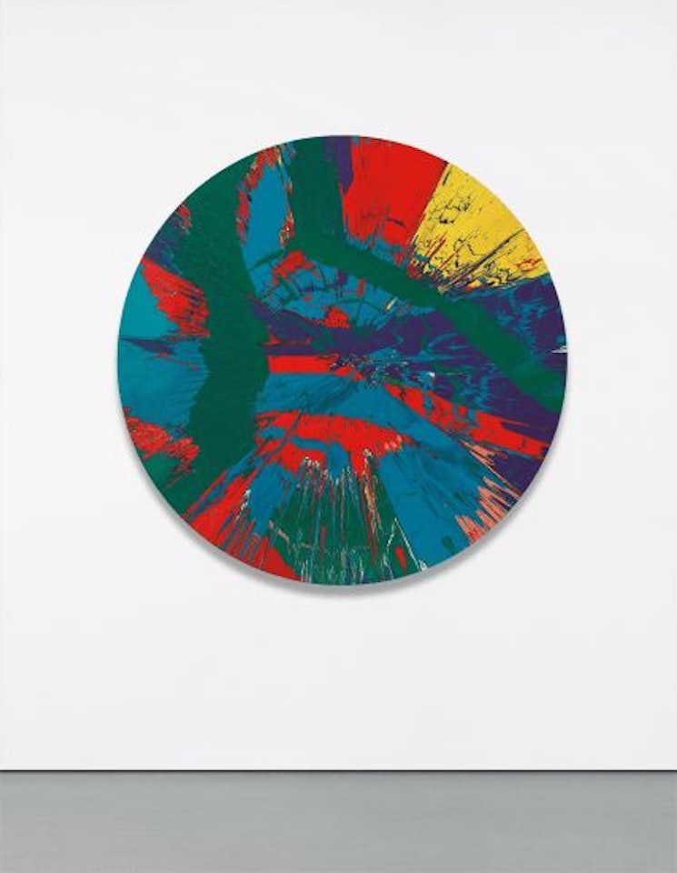 Beautiful Bloody Revolutionary Supersonic French Spin Painting for the Amazing Anne-Sophie by Damien Hirst