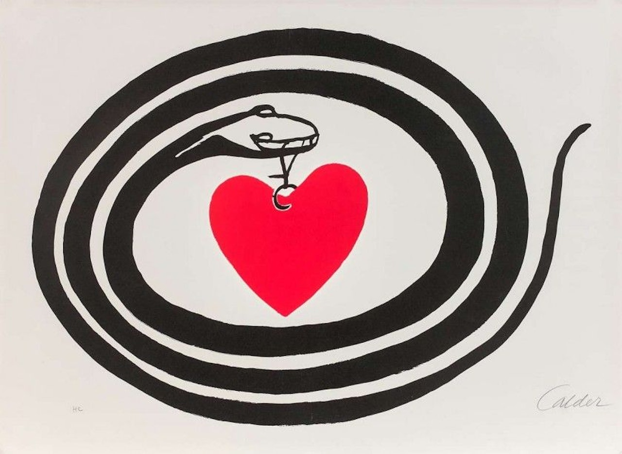 Heart and snake by Alexander Calder