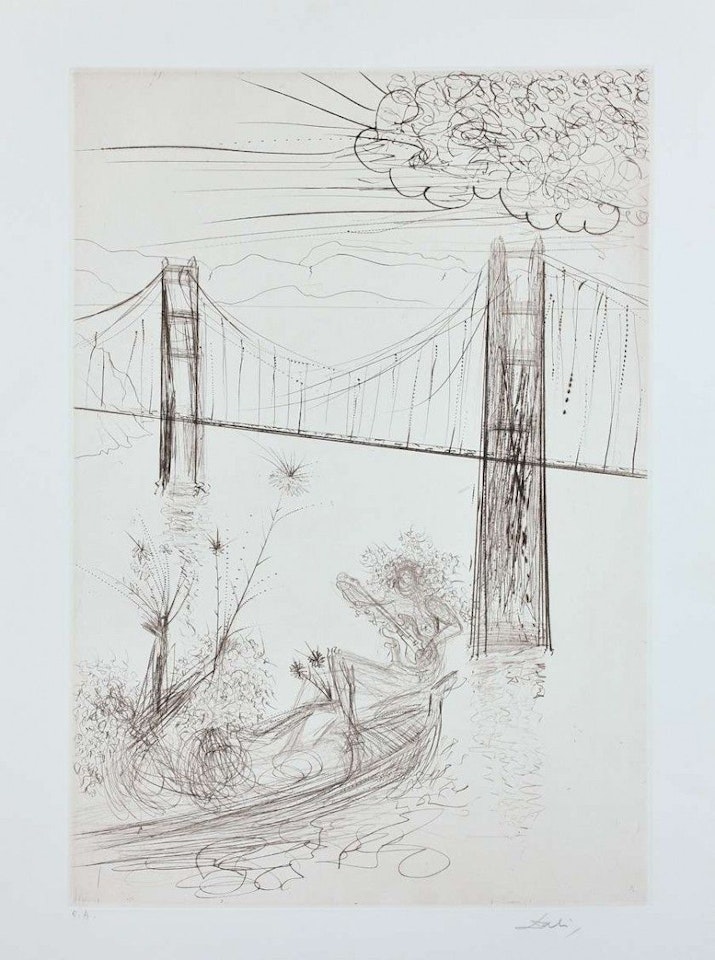 San Francisco - Golden gate bridge by Salvador Dali
