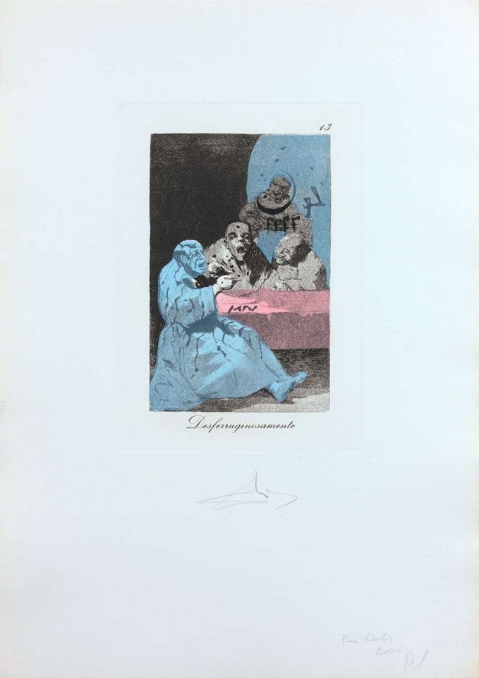 The whims of Goya de Dali by Salvador Dali