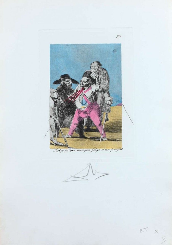 The whims of Goya de Dali by Salvador Dali