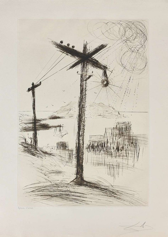 San Francisco - Telegraph Hill by Salvador Dali