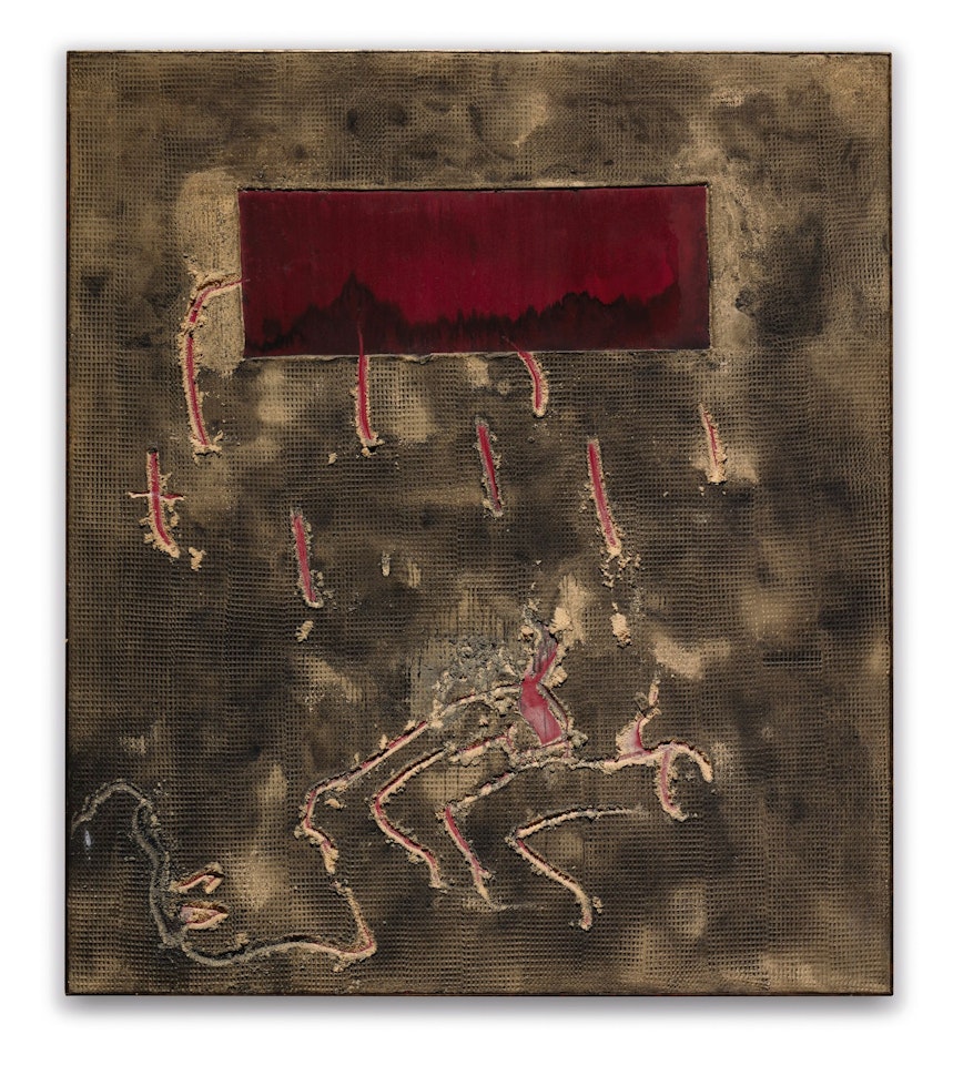 RECTANGLE VERMELL by Antoni Tapies